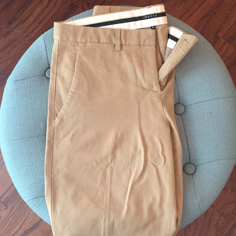 Theory khaki shorts